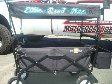  Folding Wagon With Canopy Personalized (Black)